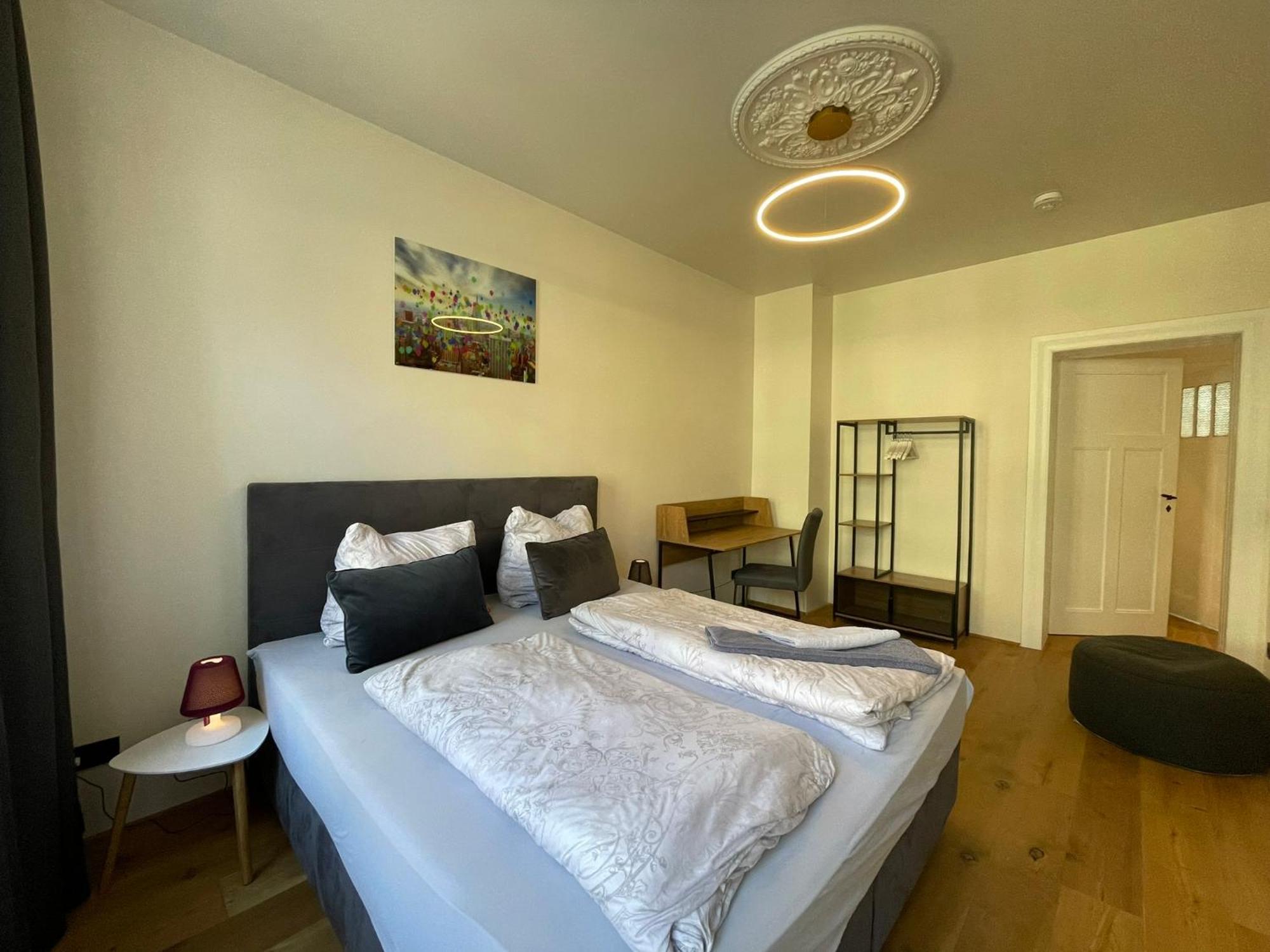 Soul-Apartment Balkon Privatparkplatz 2 Boxspringbetten 55Zoll Tv Wlan 라이프치히 외부 사진