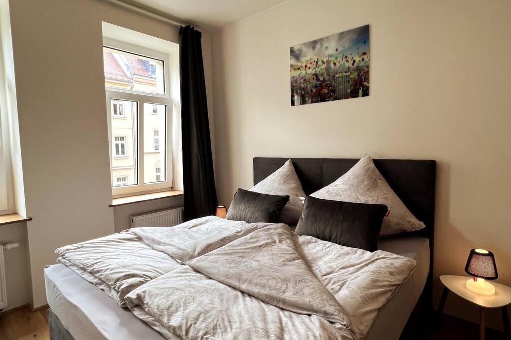 Soul-Apartment Balkon Privatparkplatz 2 Boxspringbetten 55Zoll Tv Wlan 라이프치히 외부 사진