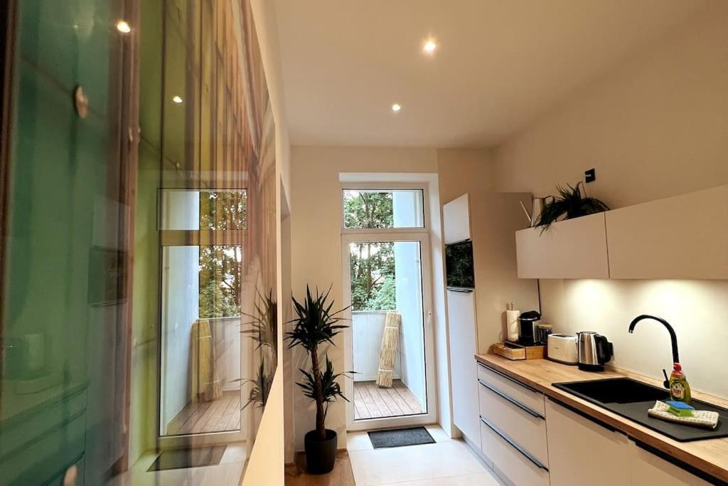 Soul-Apartment Balkon Privatparkplatz 2 Boxspringbetten 55Zoll Tv Wlan 라이프치히 외부 사진