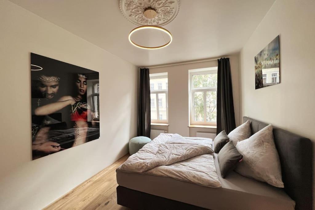 Soul-Apartment Balkon Privatparkplatz 2 Boxspringbetten 55Zoll Tv Wlan 라이프치히 외부 사진