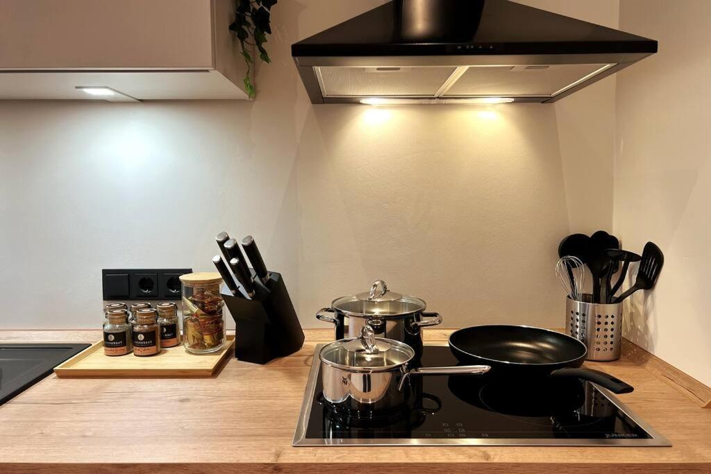 Soul-Apartment Balkon Privatparkplatz 2 Boxspringbetten 55Zoll Tv Wlan 라이프치히 외부 사진