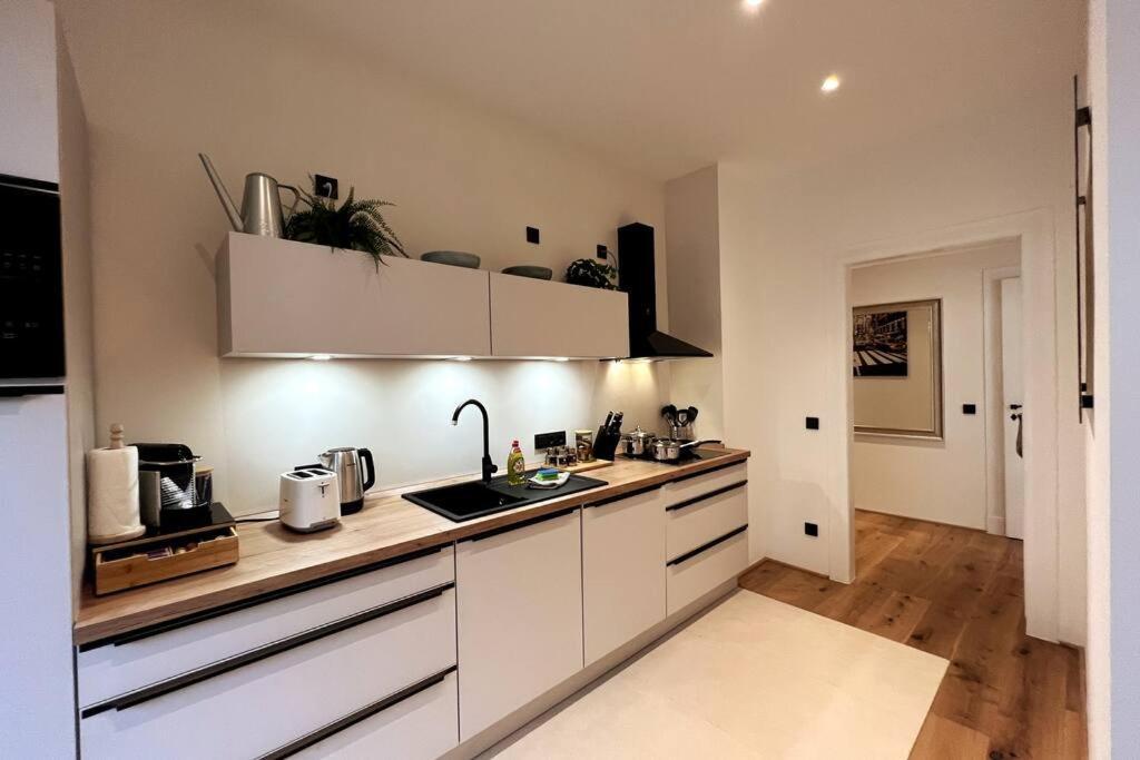 Soul-Apartment Balkon Privatparkplatz 2 Boxspringbetten 55Zoll Tv Wlan 라이프치히 외부 사진